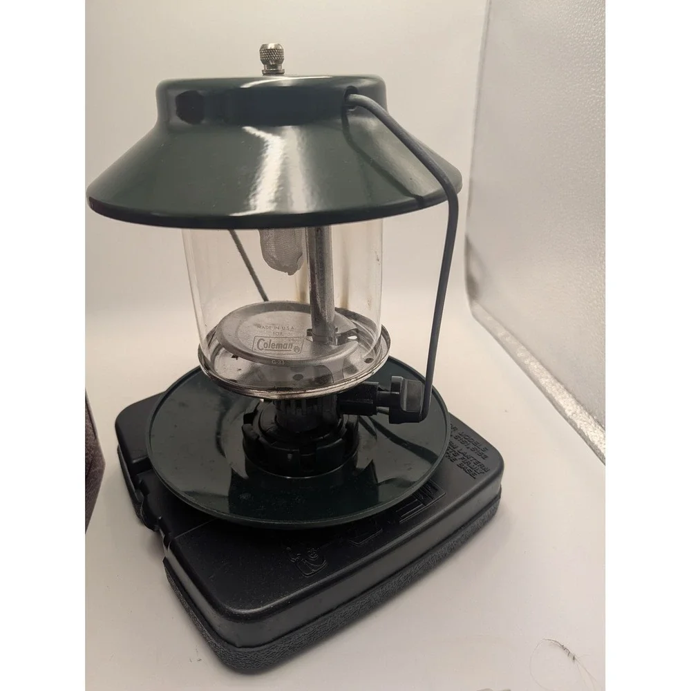Coleman 5152C740 Two Mantle Propane Lantern with Hard Carry Case Combo Green